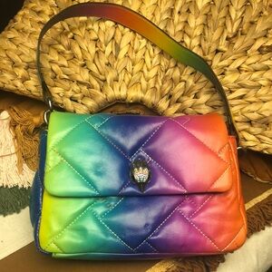 Kurt Geiger The Kensington Rainbow Soft Leather Puffy Style Quilted Bag